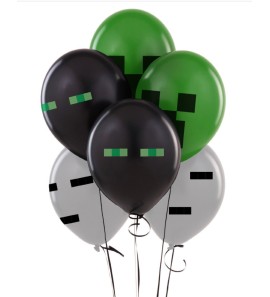 Balionų komplektas "Minecraft 5" 6 vnt.